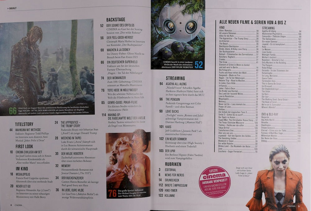 Cinema Magazin Deutschland 2024-10 Lady Gaga Joaquin Phoenix