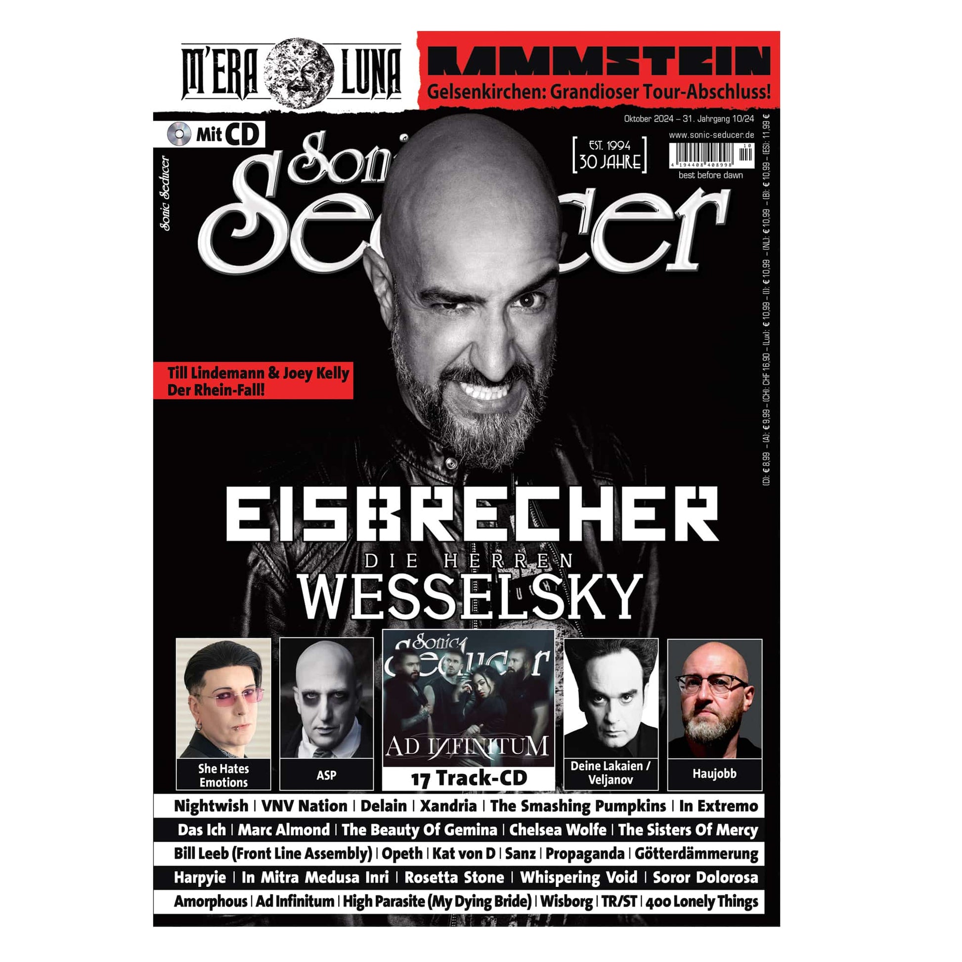 Sonic Seducer Magazin Deutschland 2024-10 Eisbrecher Wesselsky ASP Haujob