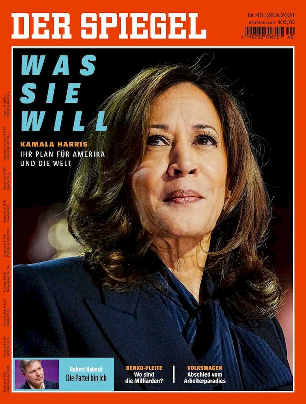 Der Spiegel Magazin Deutschland 2024-40 Kamala Harris