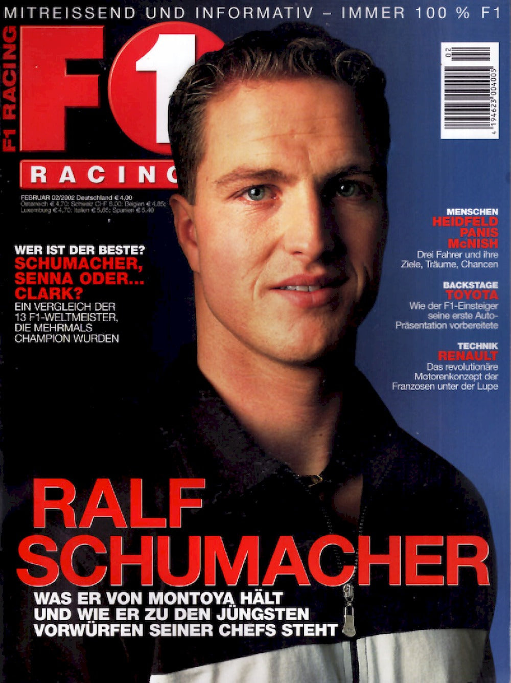 Formel 1 F1 Racing Magazin Deutschland 2002-02 Ralf Schumacher Heidfeld Panis McNish