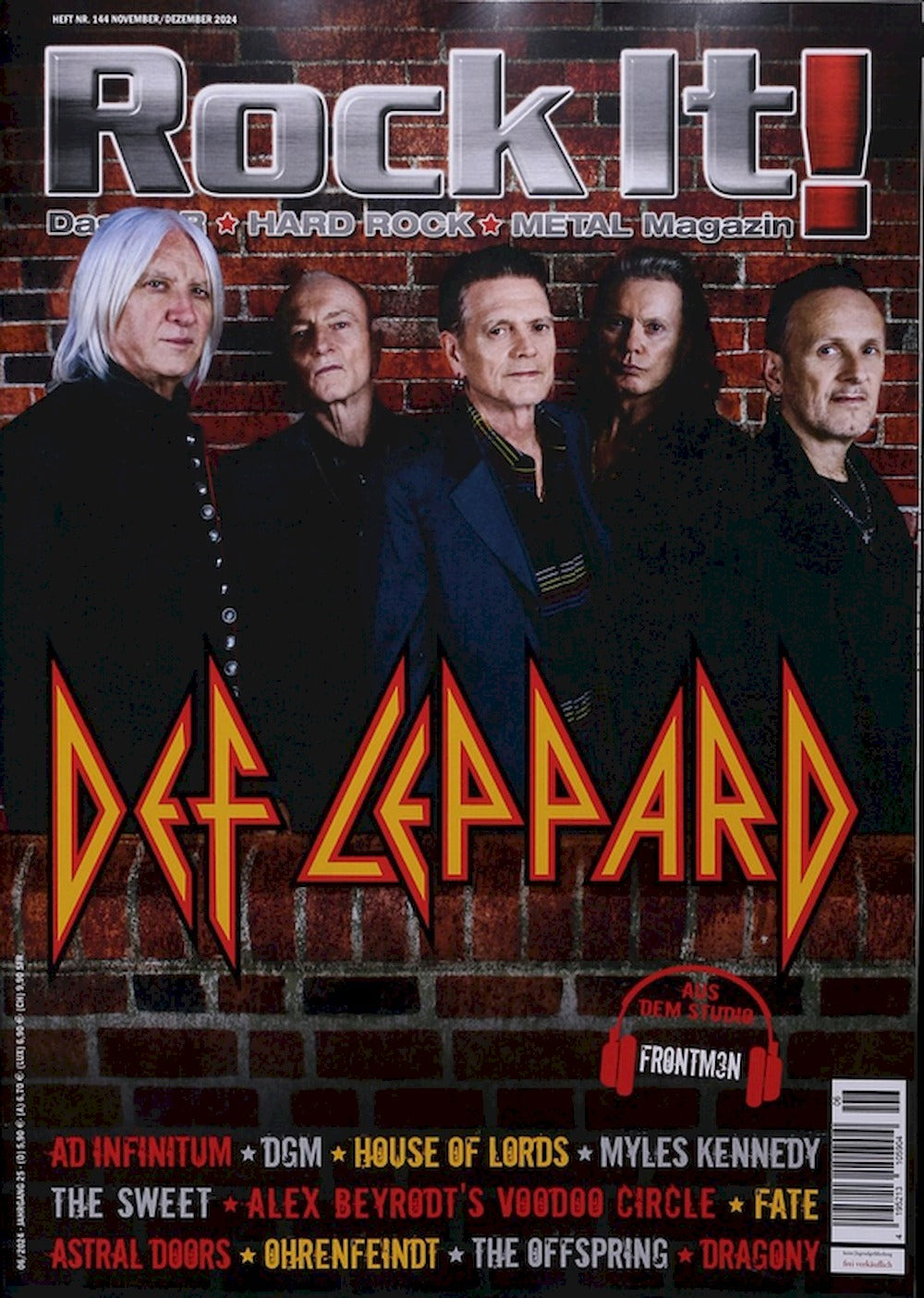 Rock It Magazin Deutschland 2024-11+12 Def Leppard House Of Lords Myles Kennedy The Sweet #144