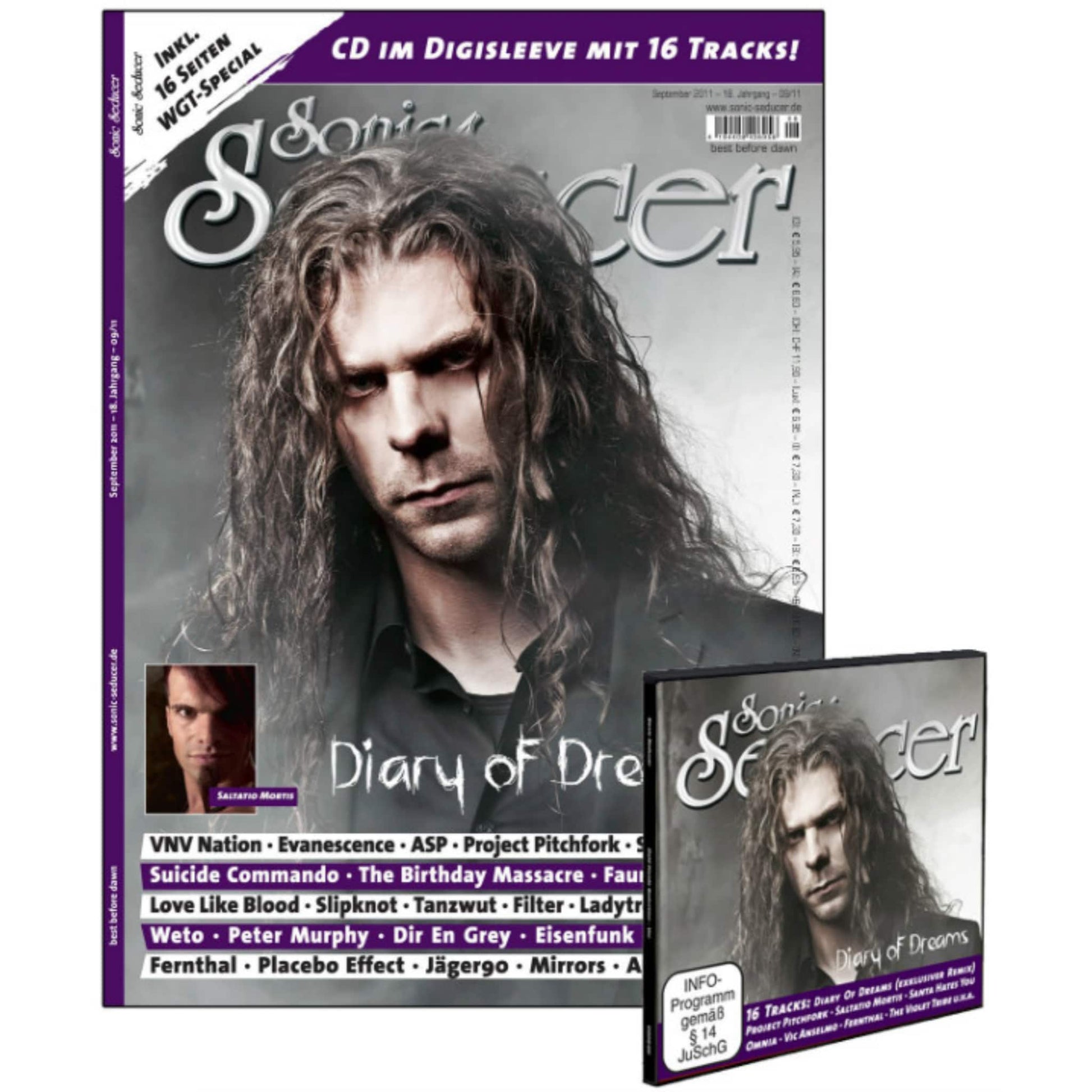 Sonic Seducer Magazin Deutschland 2011-09 Diary Of Dreams Saltatio Mortis VNV Nation