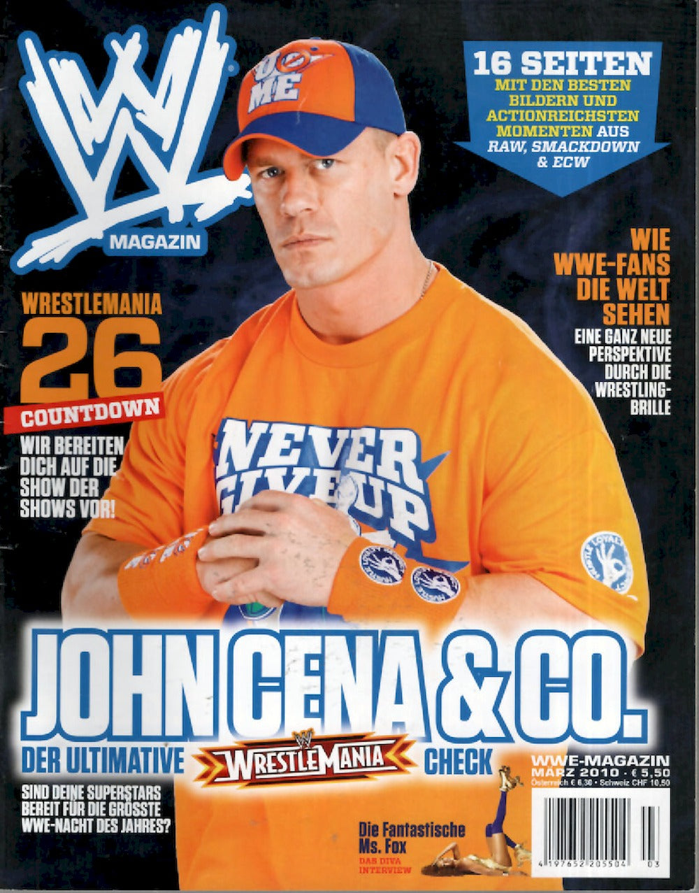 WWE Wrestling Magazin Deutschland 2010-03 John Cena Mrs Fox