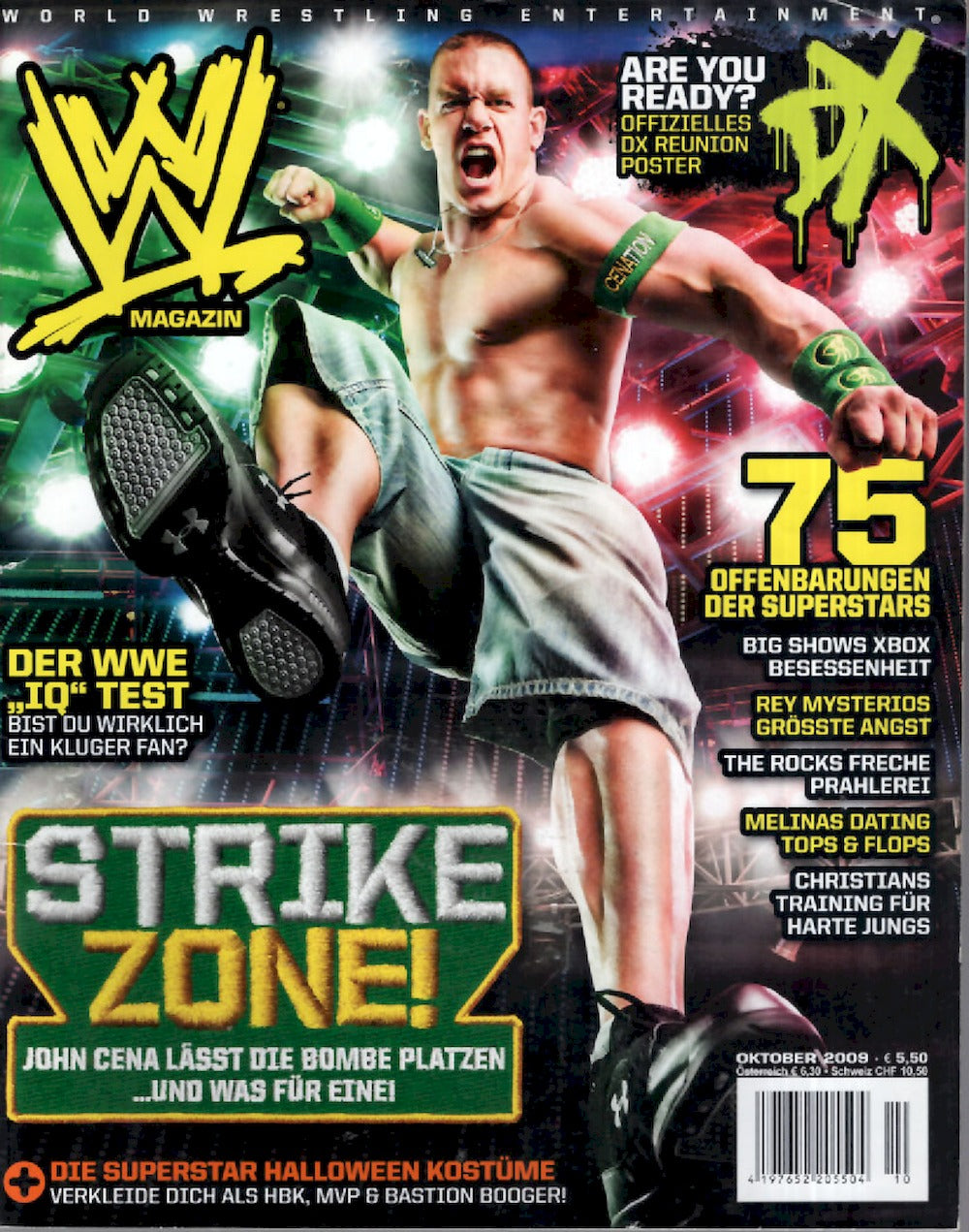 WWE Wrestling Magazin Deutschland 2009-10 John Cena Rey Mysterio Melina