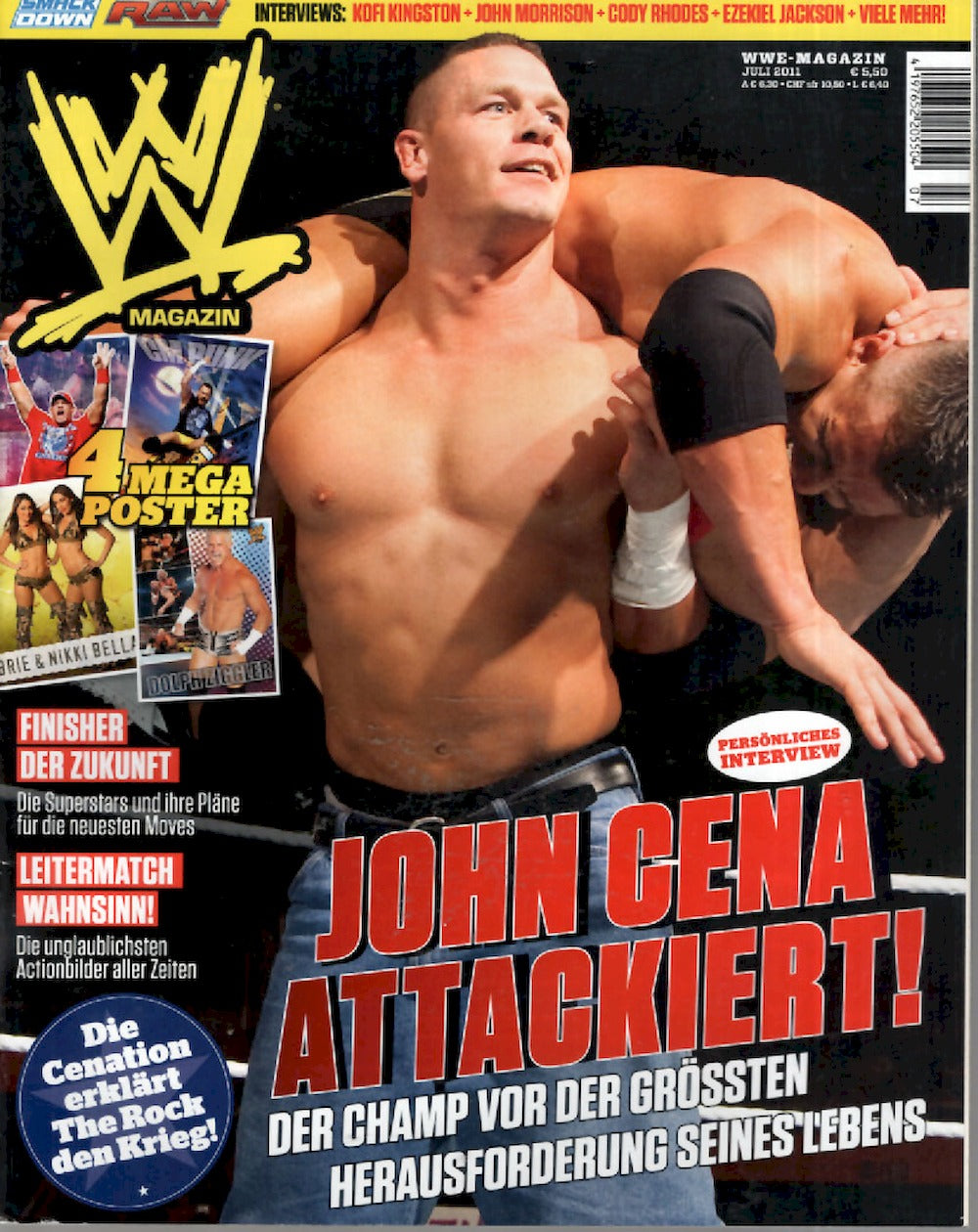 WWE Wrestling Magazin Deutschland 2011-07 John Cena