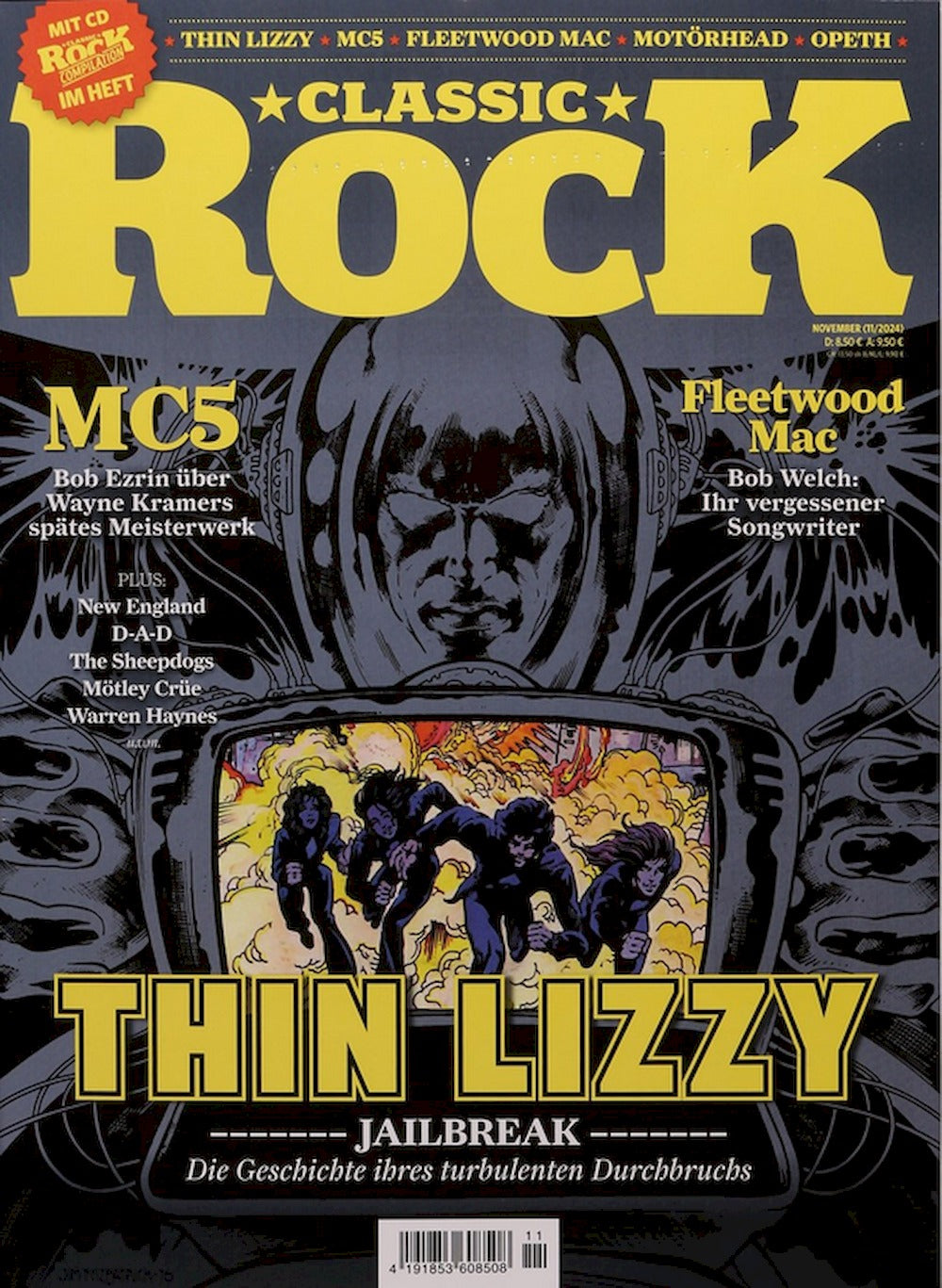 Classic Rock Magazin Deutschland 2024-11 Thin Lizzy MC5 Fleetwood Mac Motörhead Opeth #134