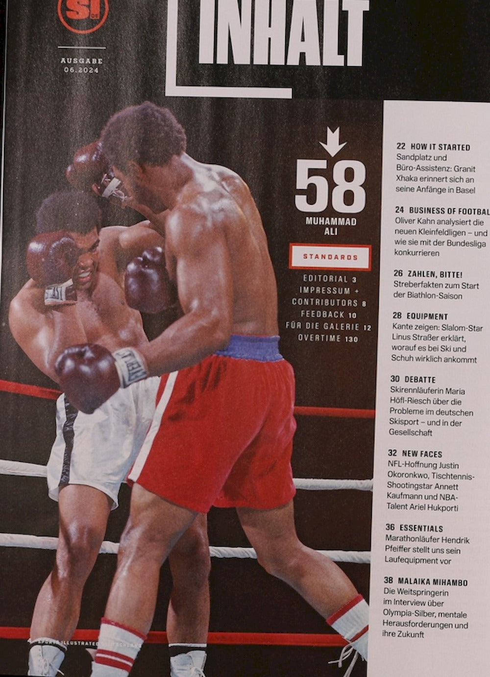 Sports Illustrated Magazin Deutschland 2024-06 Muhammad Ali Sonny Liston Neil Leifer