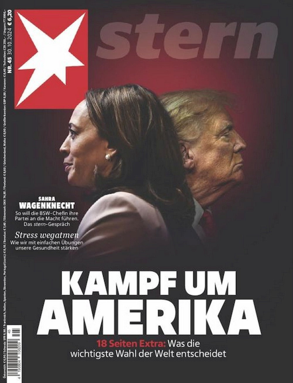 Stern Magazin Deutschland 2024-45 Kamala Harris Donald Trump