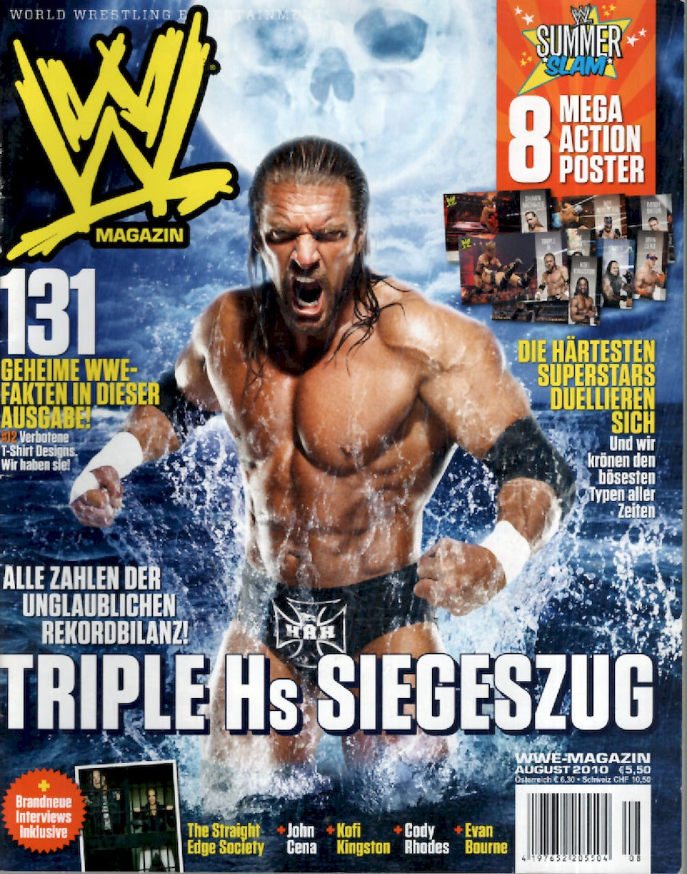 WWE Wrestling Magazin Deutschland 2010-08 Triple H Paul Michael Levesque