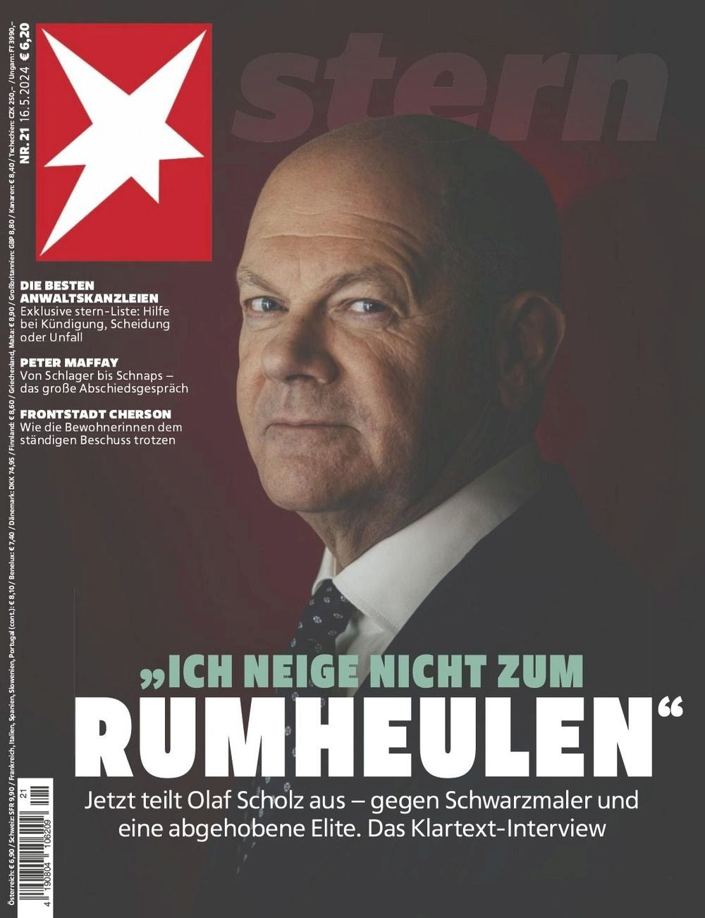 Stern Magazin Deutschland 2024-21 Olaf Scholz