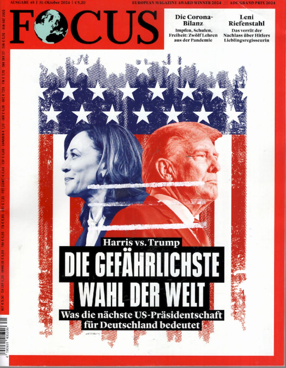 Focus Magazin Deutschland 2024-45 Donald Trump Kamala Harris