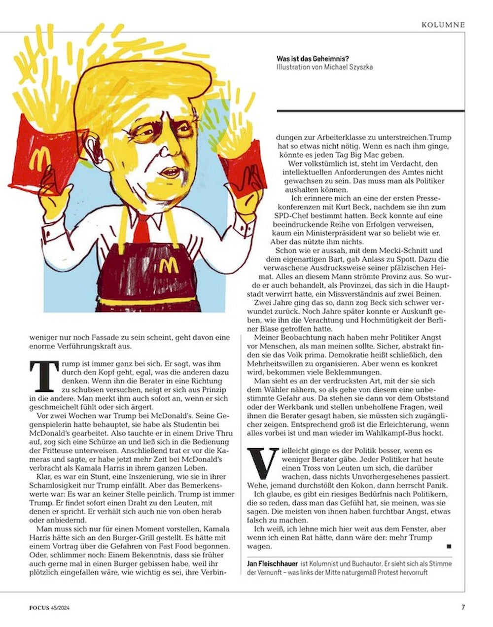 Focus Magazin Deutschland 2024-45 Donald Trump Kamala Harris