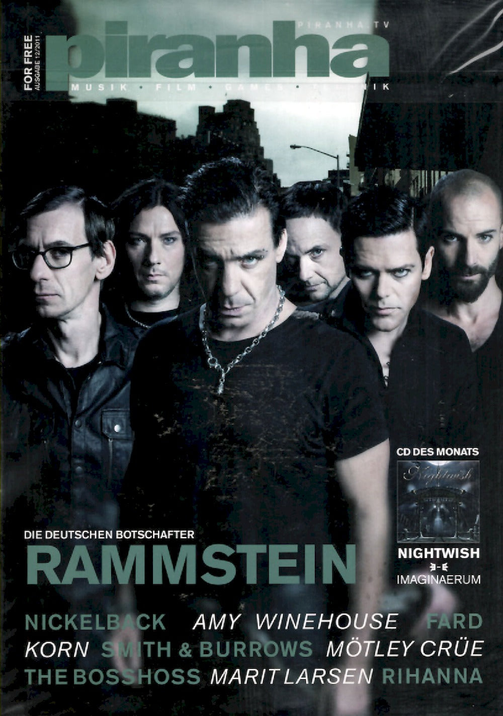 Piranha Magazin Deutschland 2011-12 Rammstein