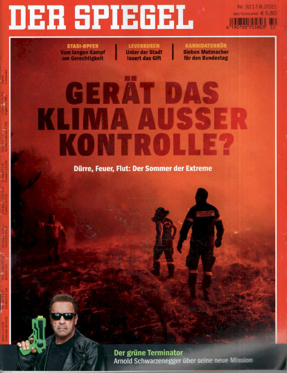 Der Spiegel Magazin Deutschland 2021-32 Arnold Schwarzenegger