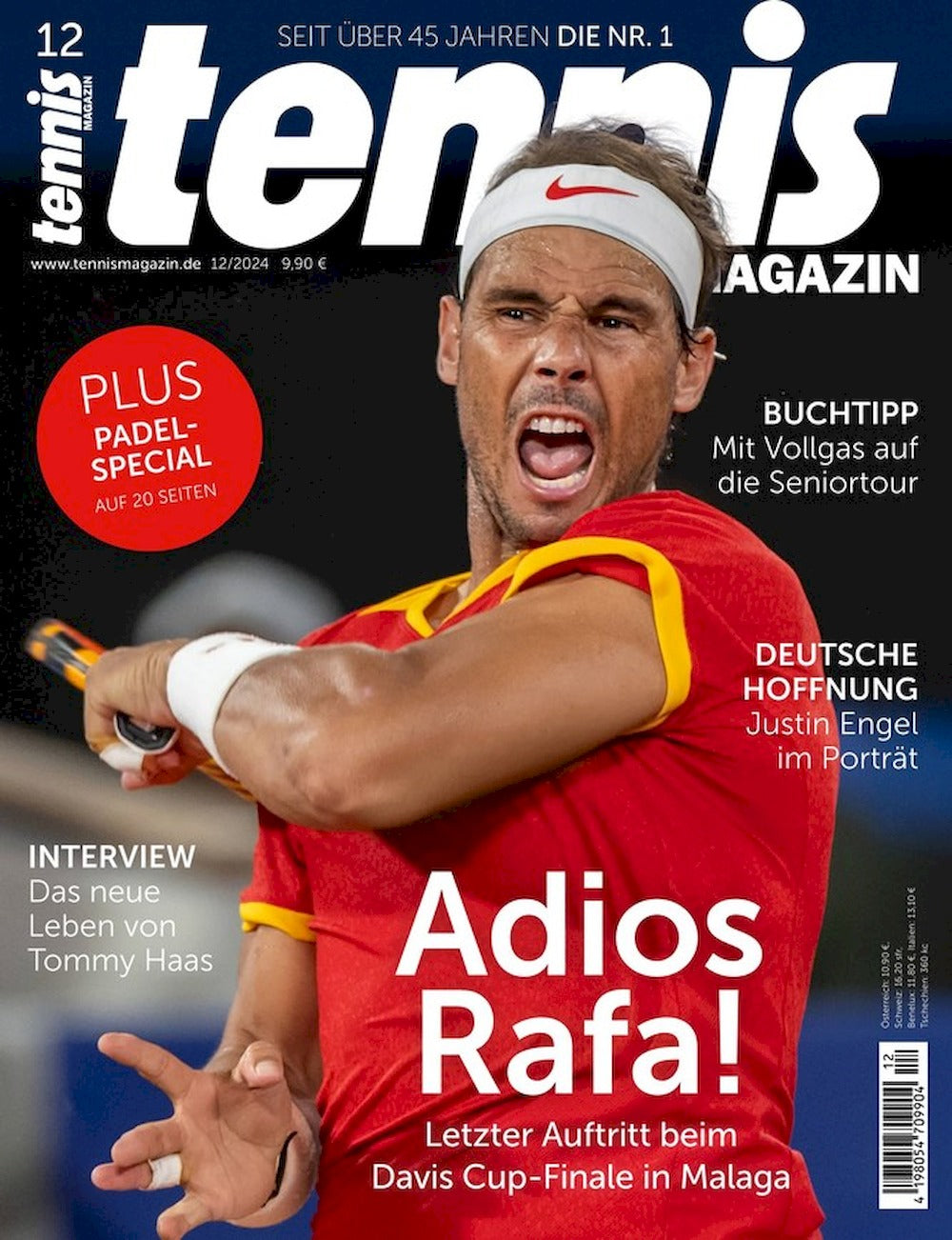 Tennis Magazin Deutschland 2024-12 Rafael Nadal Tommy Haas Justin Engel