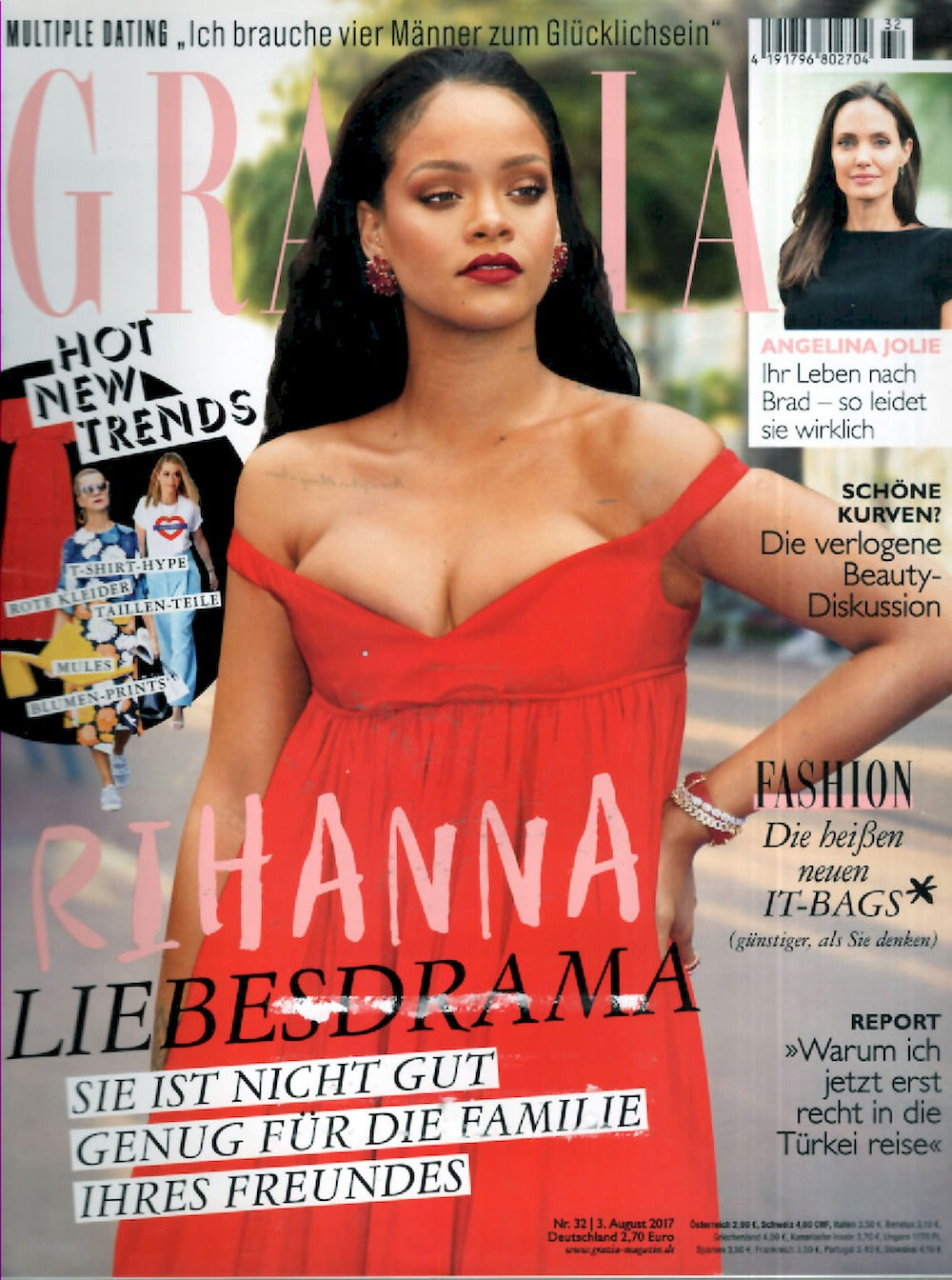 Grazia Magazin Deutschland 2017-32 Rihanna Angelina Jolie