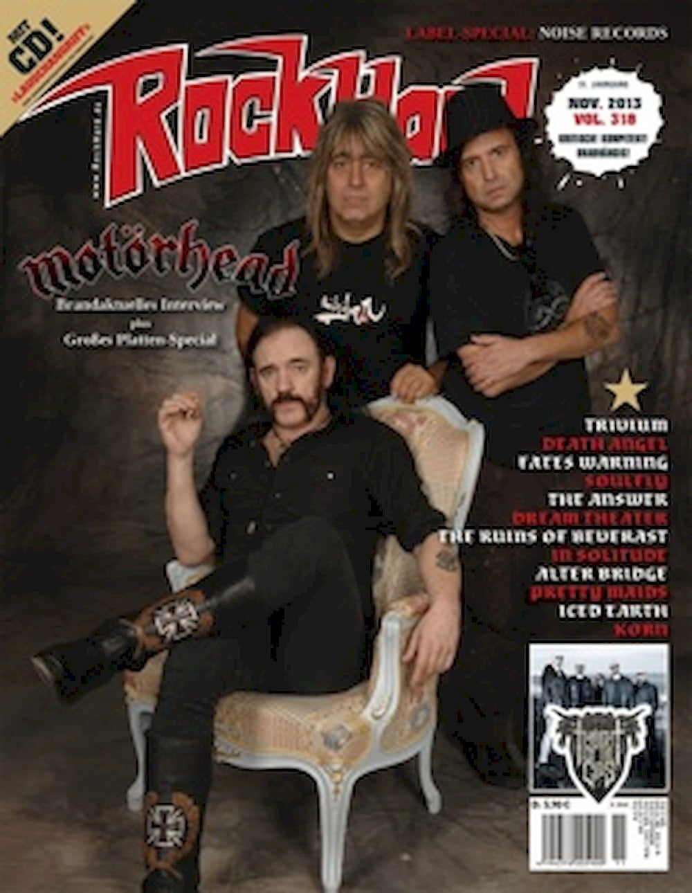 Rock Hard Magazin Deutschland 2013-11 Motörhead Death Angel The Answer #318