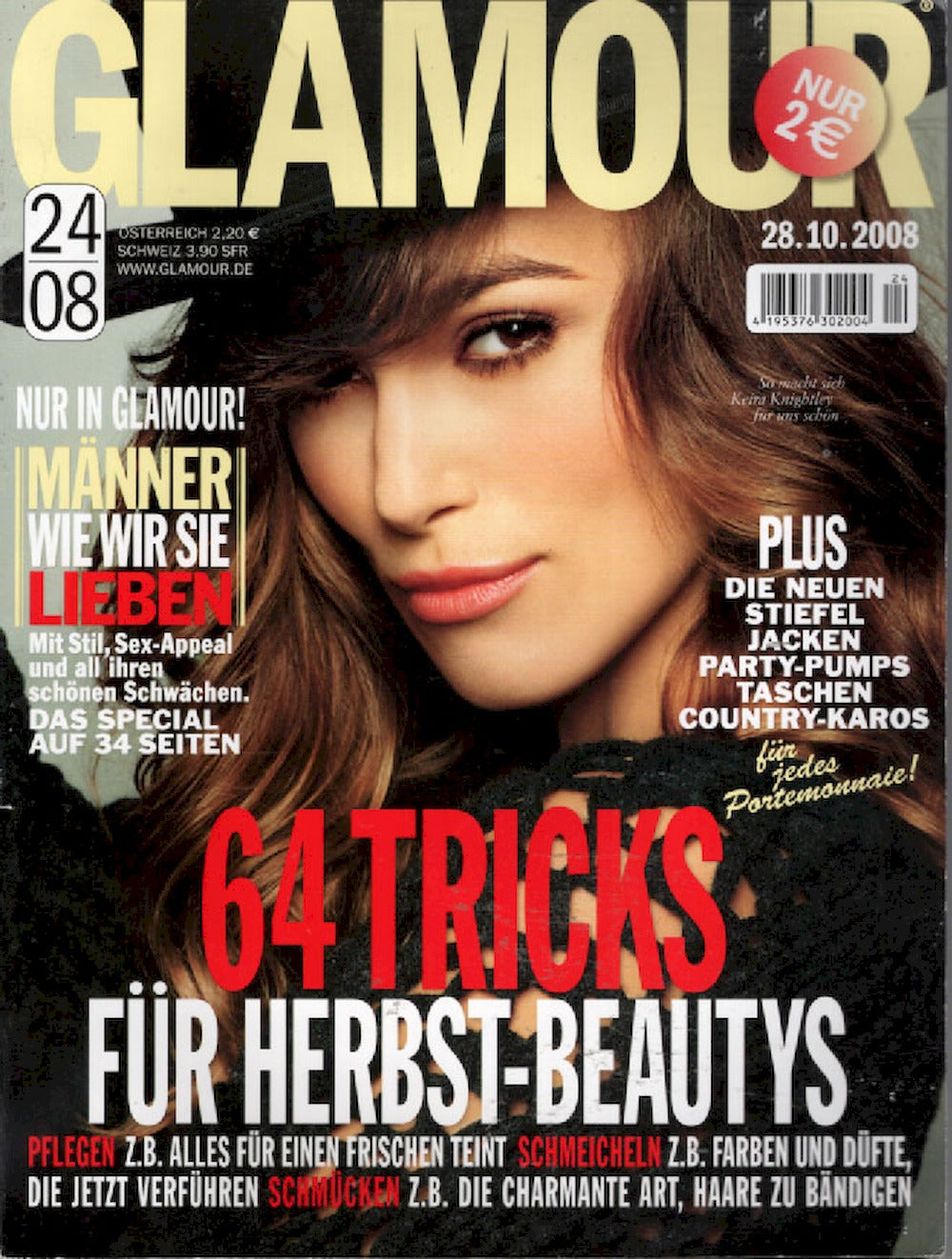 Glamour Magazin Deutschland 2008-24 Keira Knightley