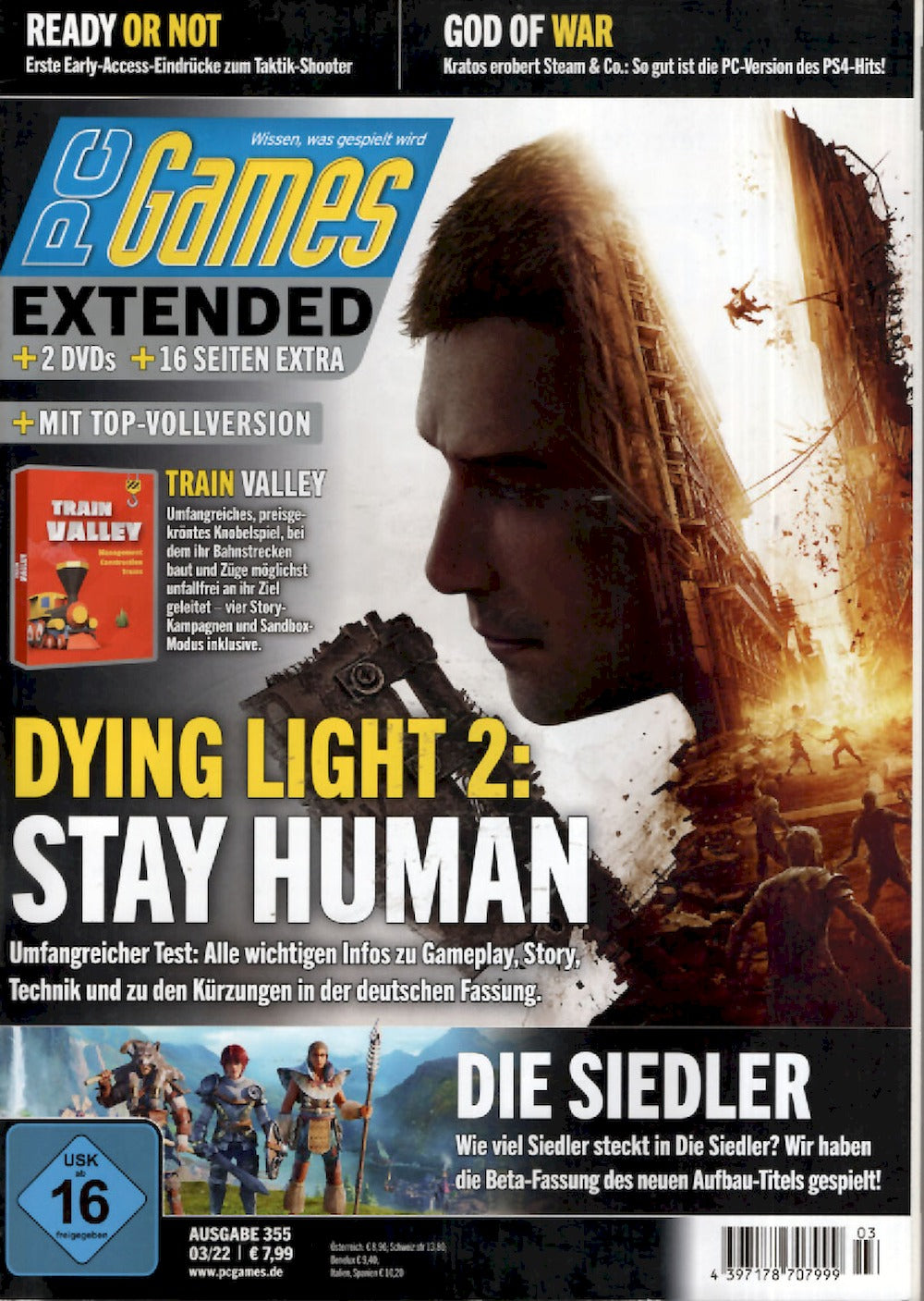 PC Games Extended Magazin Deutschland 2022-03 Dying Light Stay Human Siedler #355