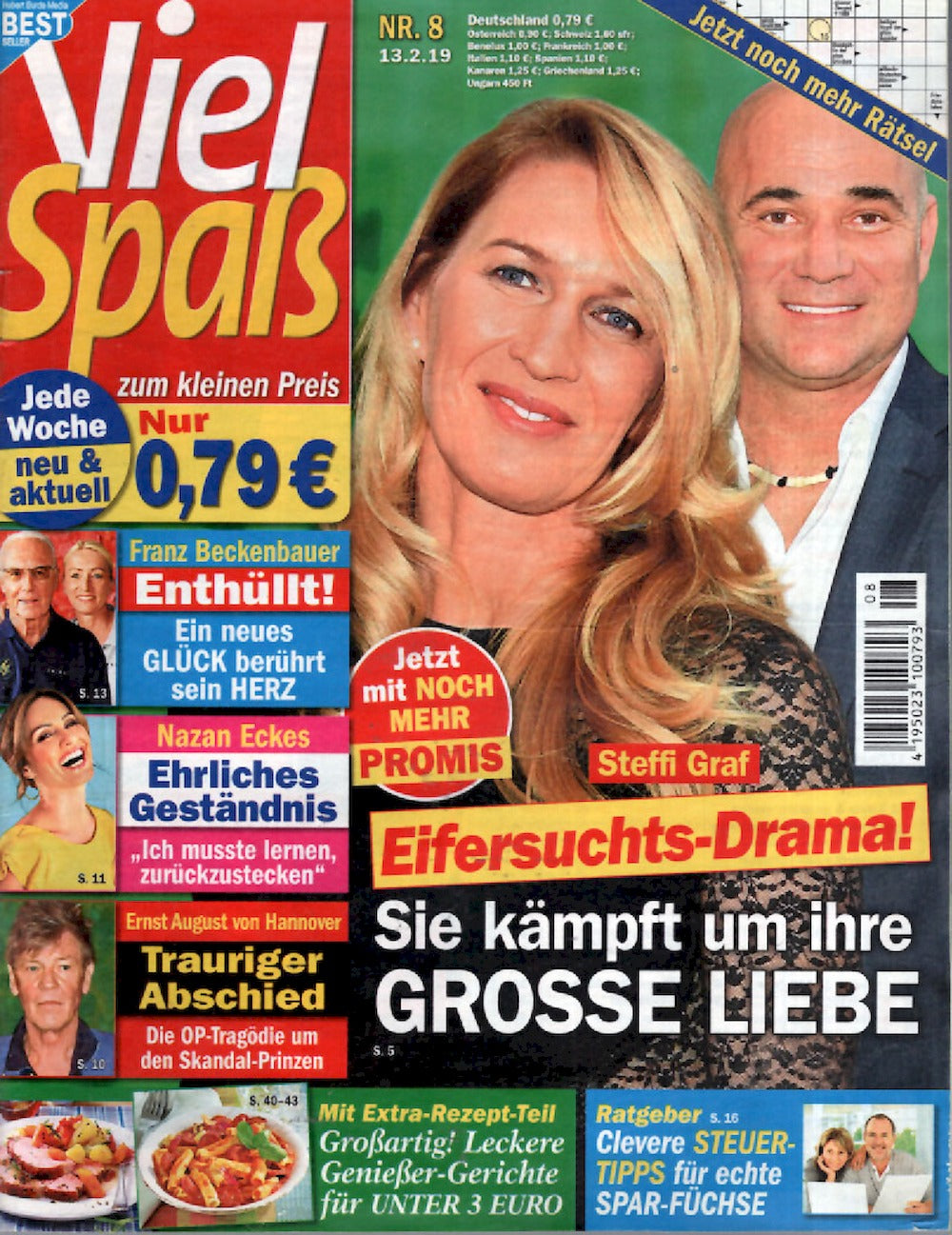 Viel Spaß Magazin Deutschland 2019-08 Steffi Graf Andre Agassi