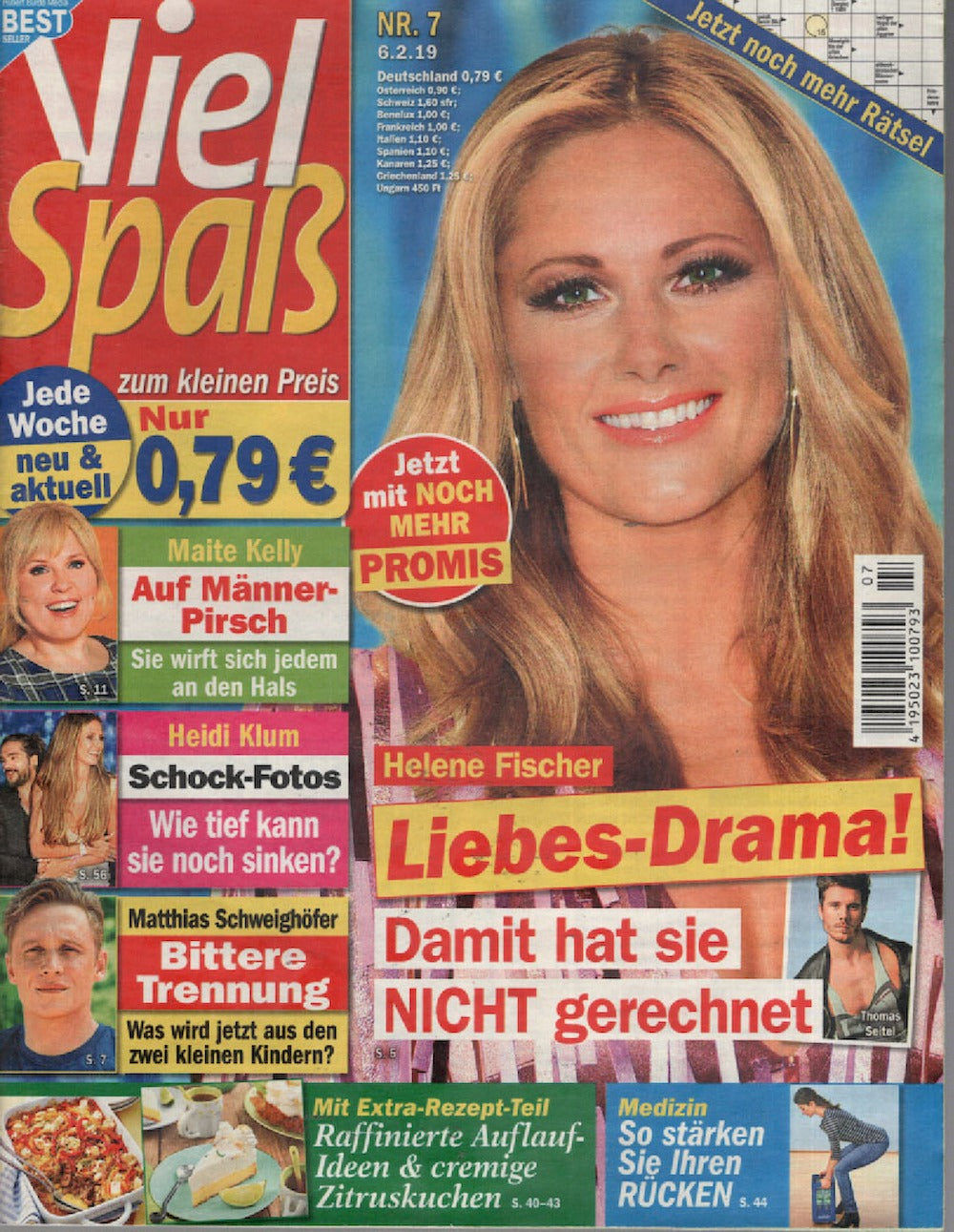 Viel Spaß Magazin Deutschland 2019-08 Helene Fischer Heidi Klum Maite Kelly
