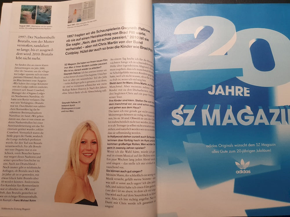 Süddeutsche Zeitung Magazin Deutschland 2010-20 Gwyneth Paltrow