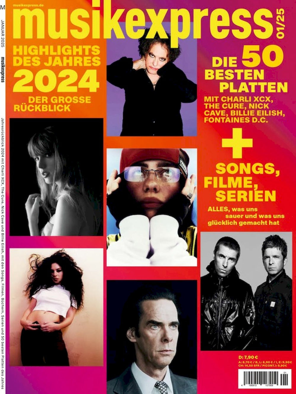 Musikexpress Magazin Deutschland 2025-01 Billie Eilish Taylor Swift Nick Cave The Cure