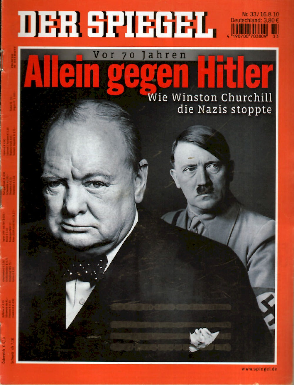 Der Spiegel Magazin Deutschland 2010-33 Churchill Hitler Günter Grass