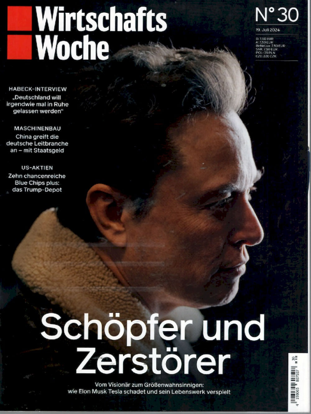 Wirtschaftswoche Magazin Deutschland 2024-30 Elon Musk