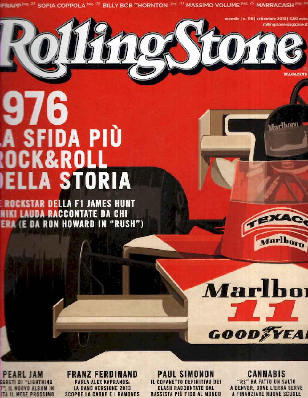 Rolling Stone Magazin Italien 2013 #119 James Hunt Niki Lauda Pearl Jam Franz Ferdinand