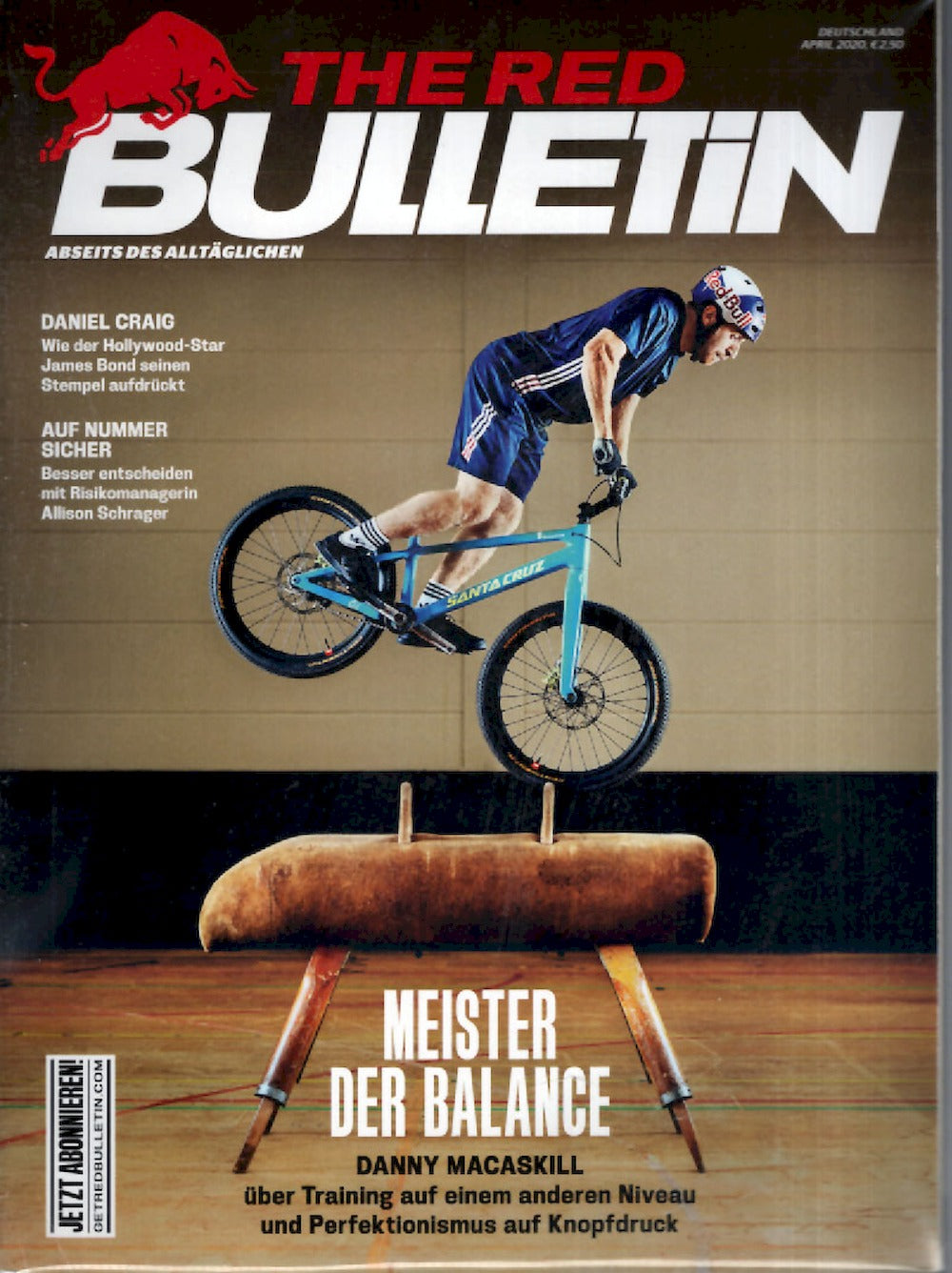 The Red Bulletin Magazin Deutschland 2020-04 Danny Macaskill Daniel Craig