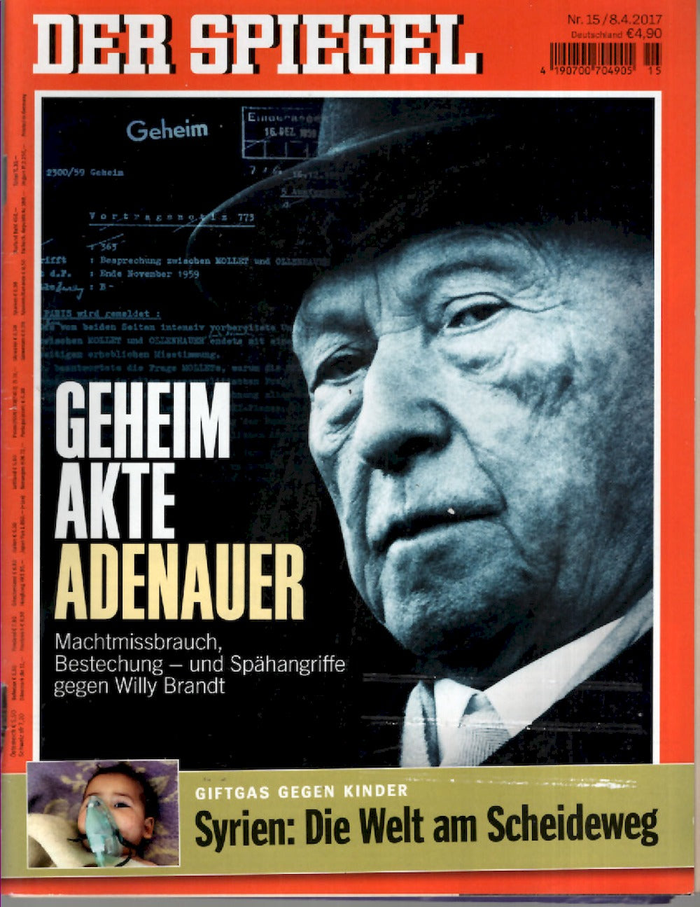 Der Spiegel Magazin Deutschland 2017-15 Konrad Adenauer