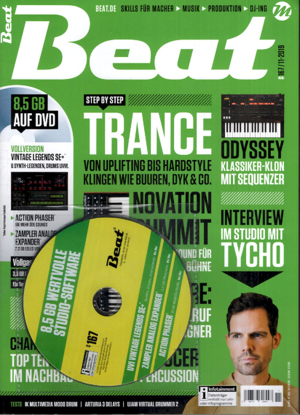 Beat Magazin Deutschland 2019-11 Tycho Anii Underworld #167 + DVD