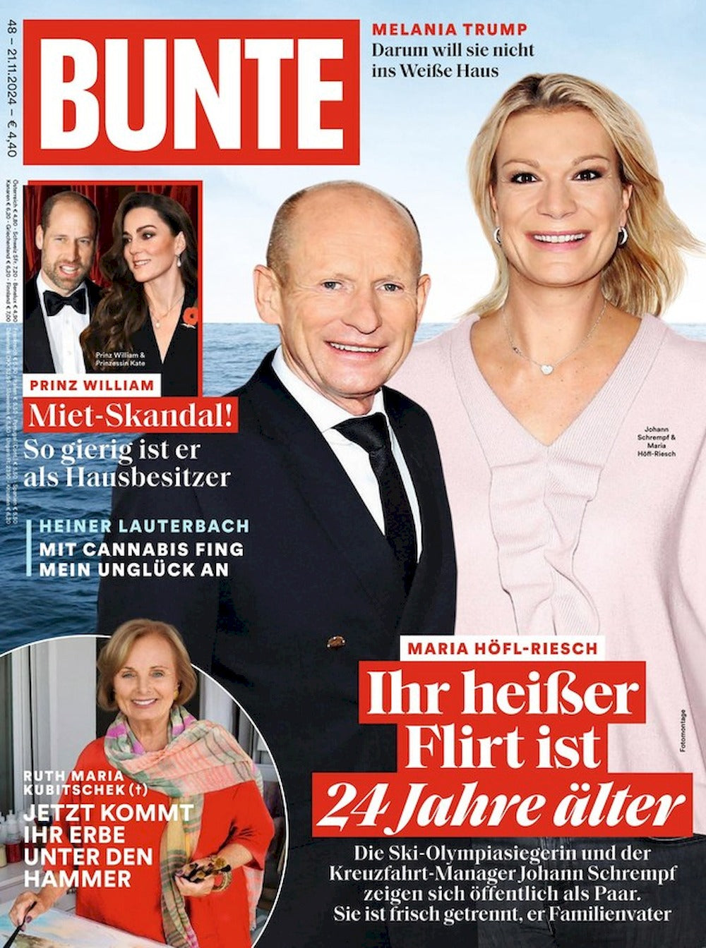 Bunte Magazin Deutschland 2024-48 Maria Höfl-Riesch Ruth Maria Kubitschek