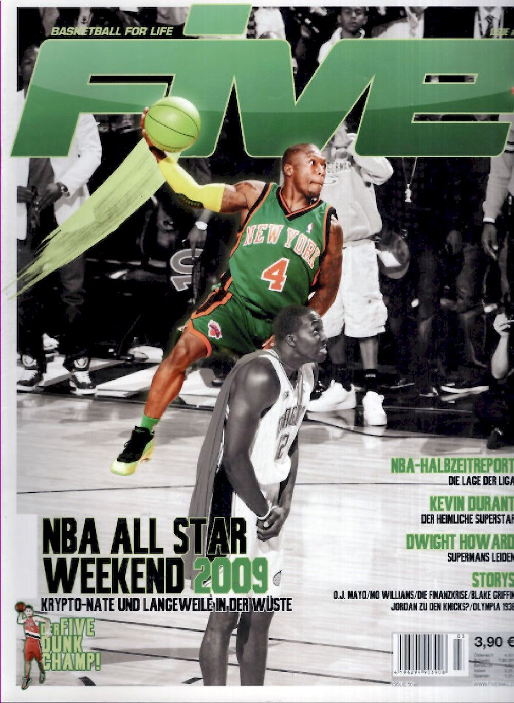 Five Magazin Deutschland 2009-03 Nate Robinson Kevin Durant Dwight Howard #56