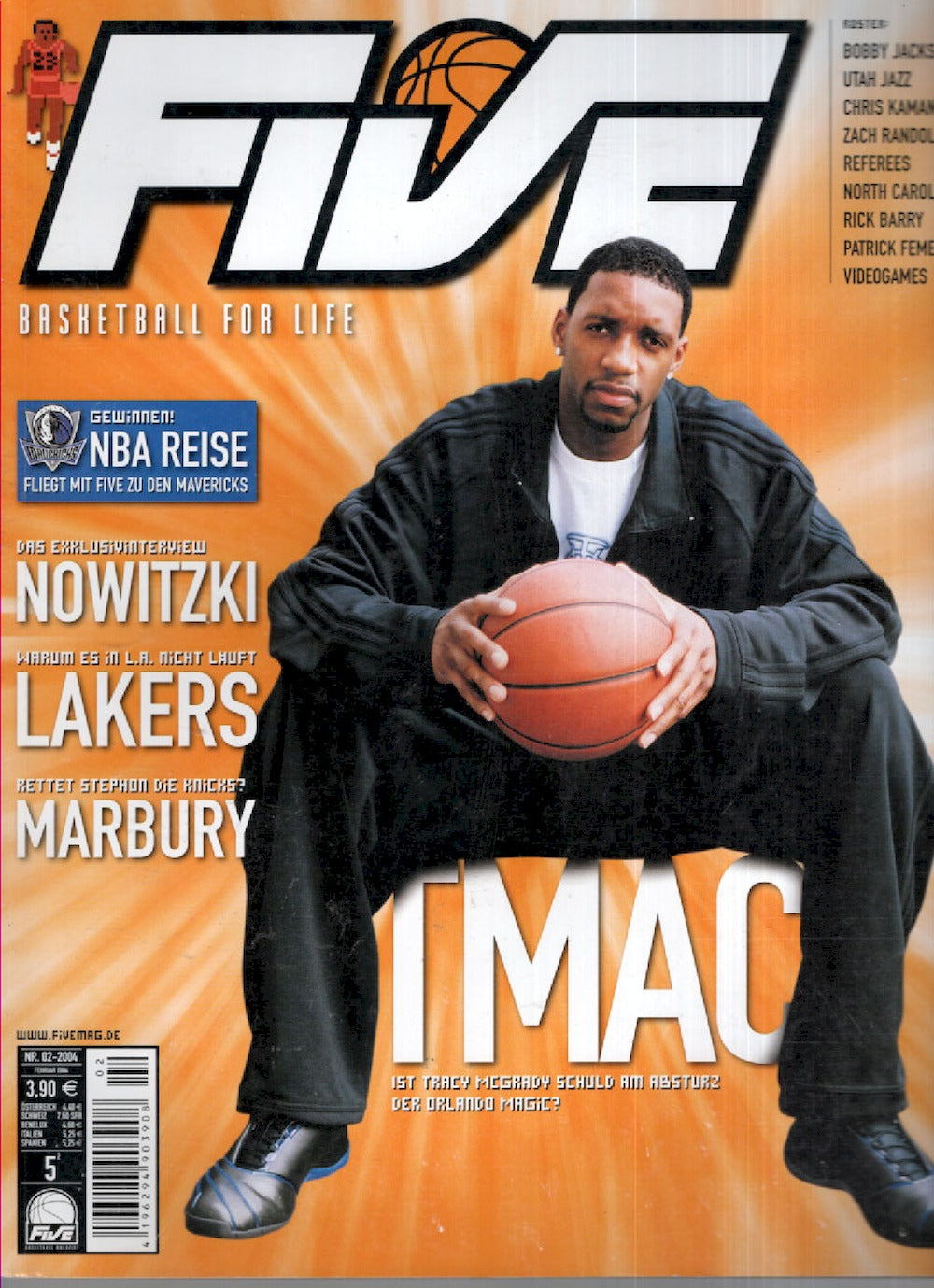 Five Magazin Deutschland 2004-12 Tracy McGrady Dirk Nowitzki Marbury Bobby Jackson