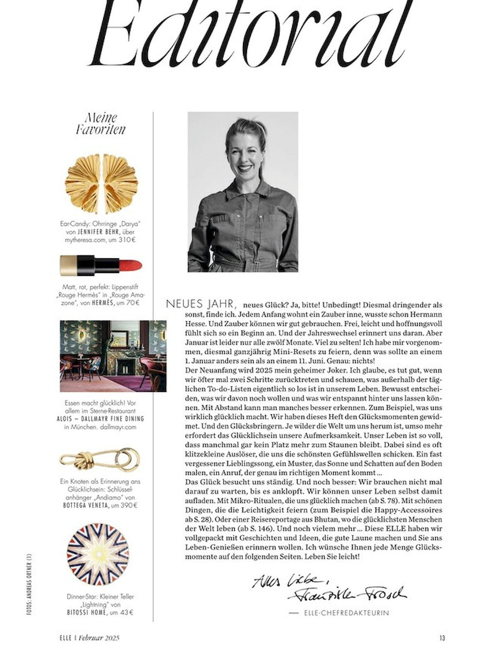 Elle Magazin Deutschland 2025-02 Polina Dvoretskaya