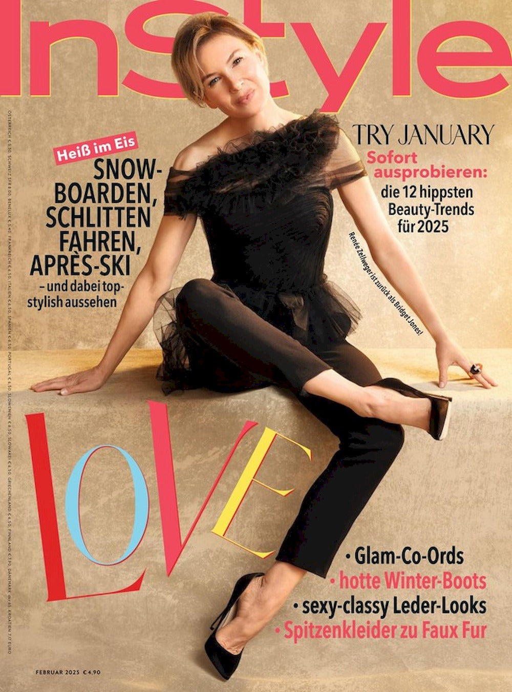 InStyle Magazin Deutschland 2025-02 Rene Zellweger