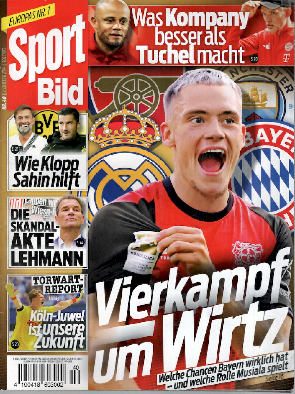 Sport Bild Magazin Deutschland 2024-40 Florian Wirtz