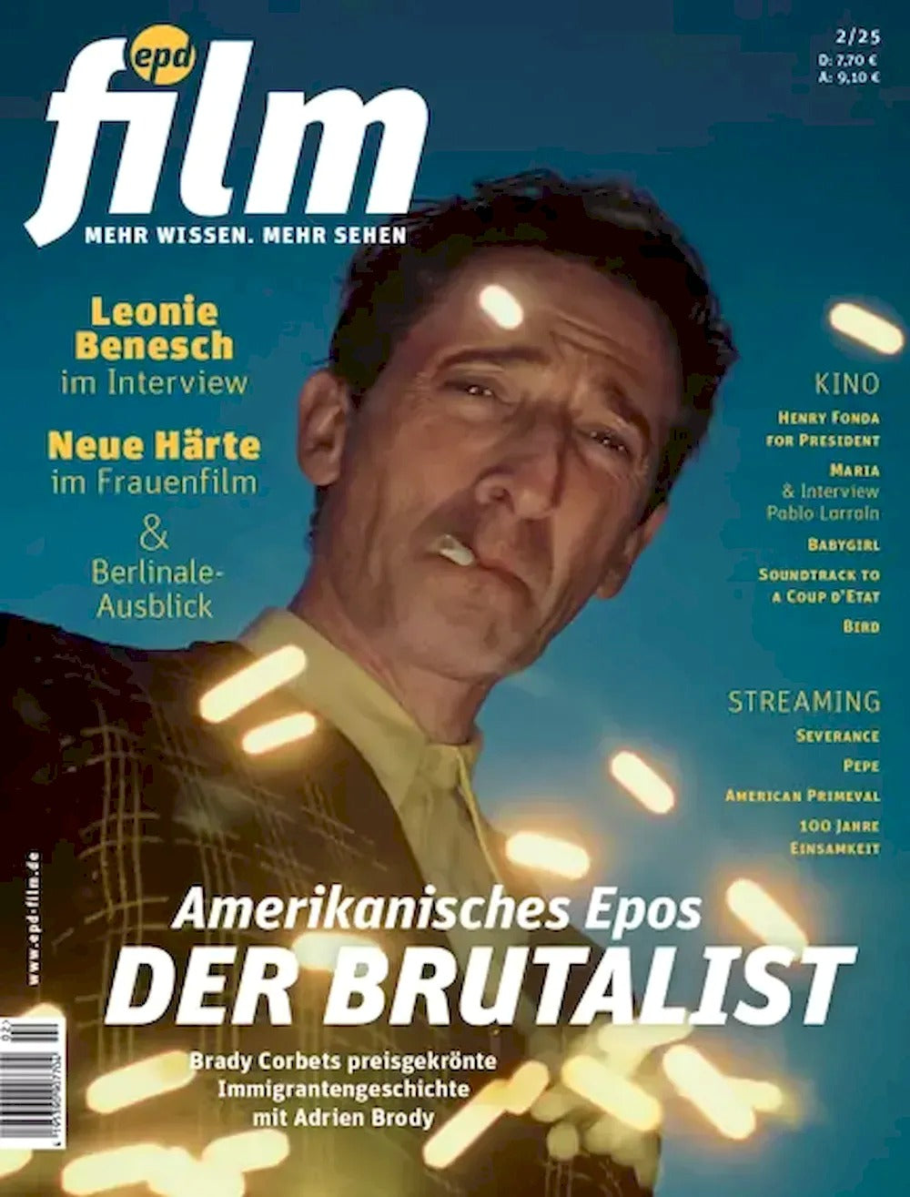 EPD Film Magazin Deutschland 2025-02 Adrien Brody Leonie Benesch Brady Corbet