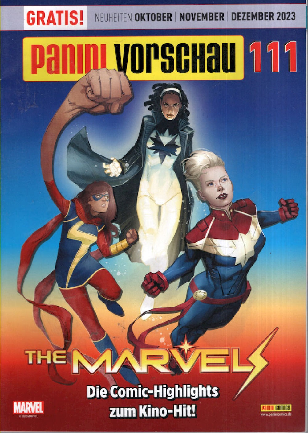 Panini Vorschau Magazin Deutschland 2023-10+11 The Marvels #111