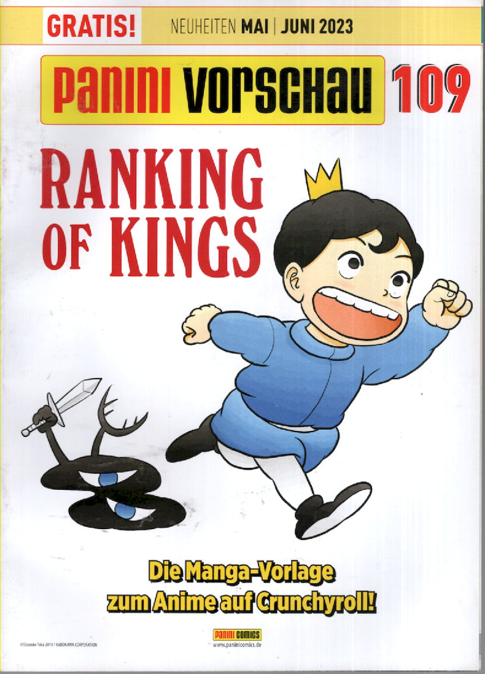 Panini Vorschau Magazin Deutschland 2023-07+08 Ranking Of Kings Crunchyroll #109