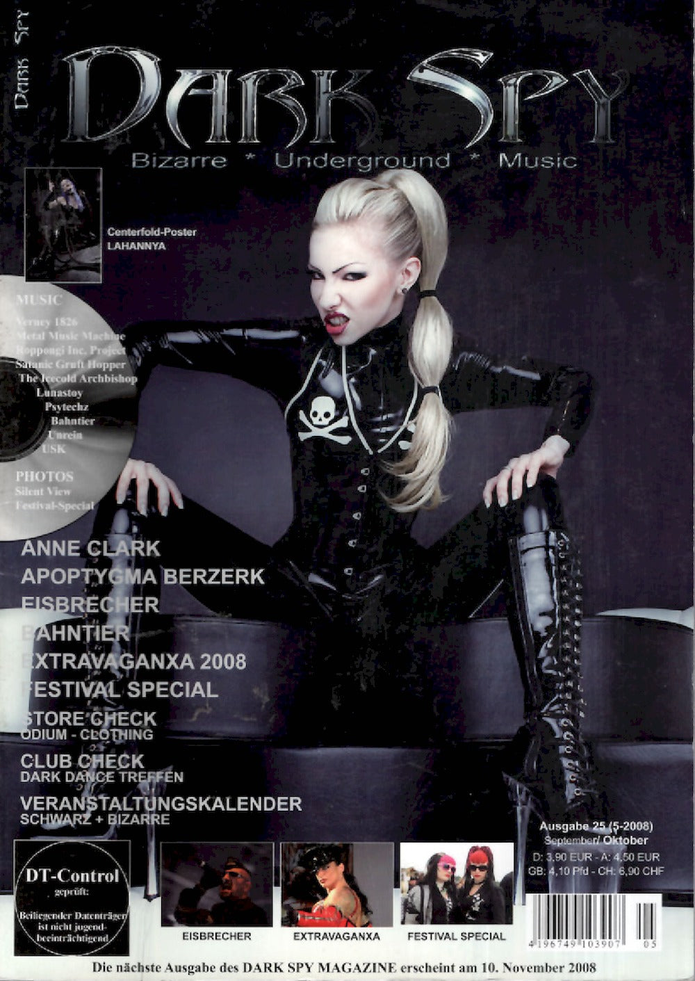 Dark Spy Magazin Deutschland 2008-05 Eisbrecher #25 + Poster