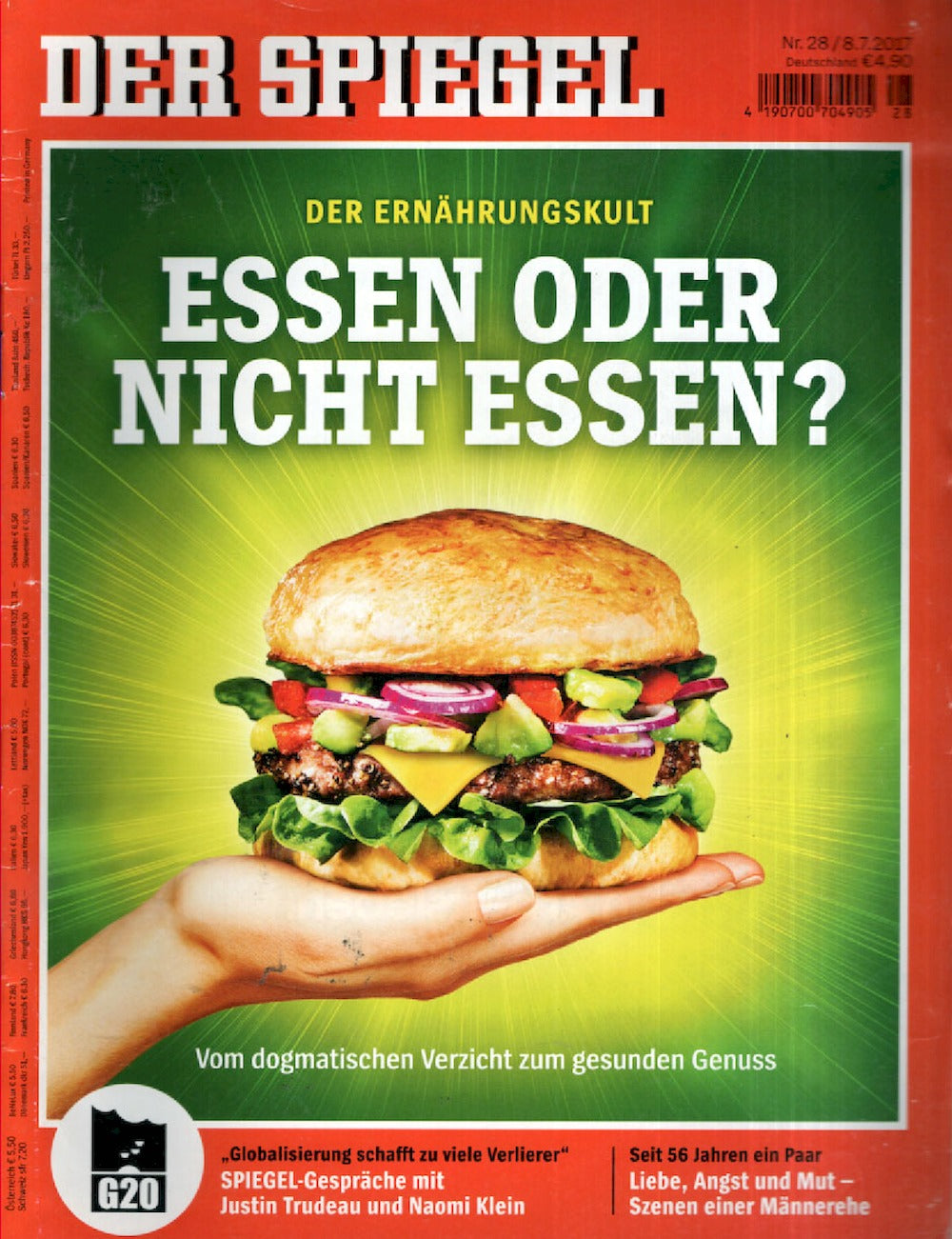 Der Spiegel Magazin Deutschland 2017-28 Justin Trudeau Naomi Klein