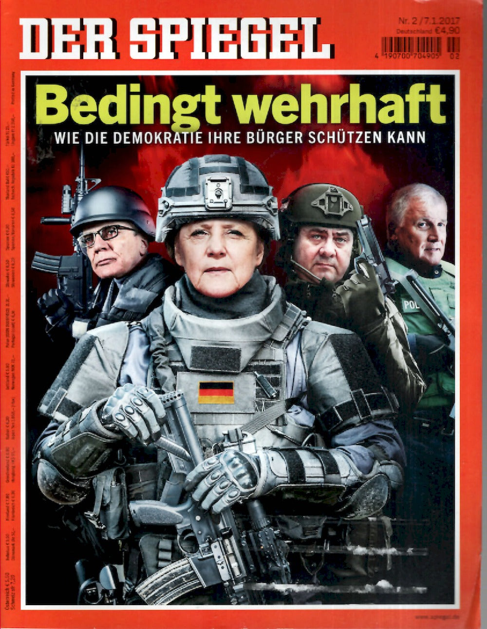 Der Spiegel Magazin Deutschland 2017-02 Merkel Gabriel + DVD