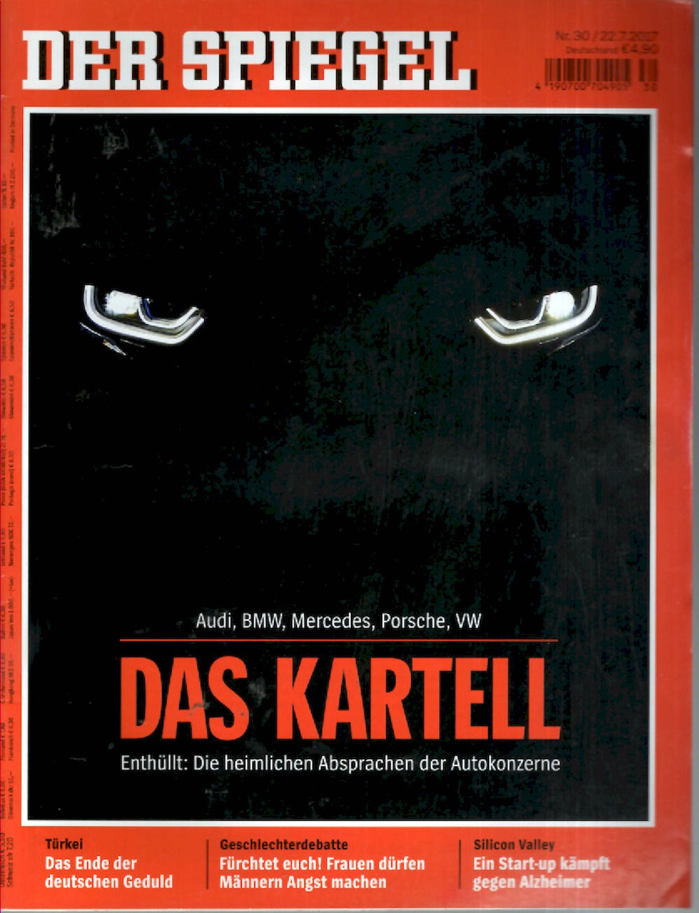 Der Spiegel Magazin Deutschland 2017-30 Audi BMW Mercedes