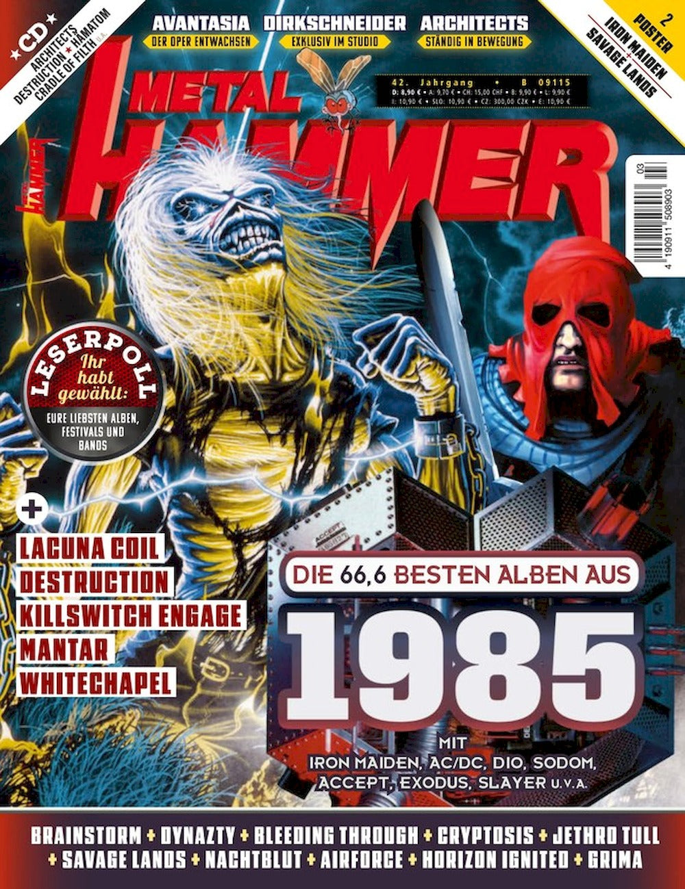 Metal Hammer Magazin Deutschland 2025-03 Iron Maiden AC/DC Dio Sodom Accept