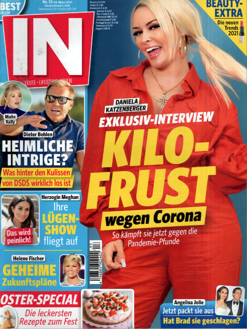 In Magazin Deutschland 2021-13 Daniele Katzenberger Maite Kelly Dieter Bohlen