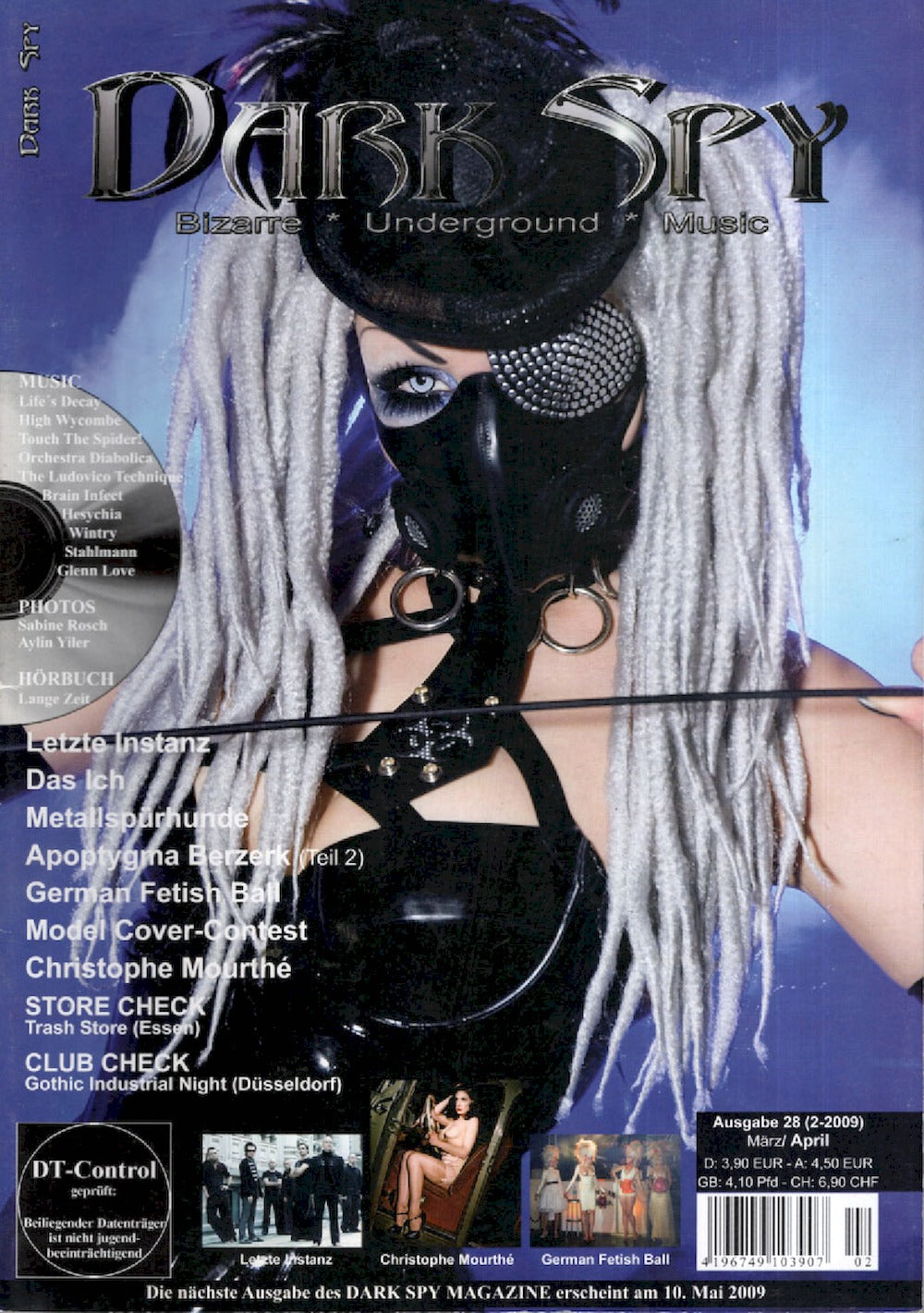 Dark Spy Magazin Deutschland 2009-02 Sinteque Letzte Instanz Das Ich #28 + Poster
