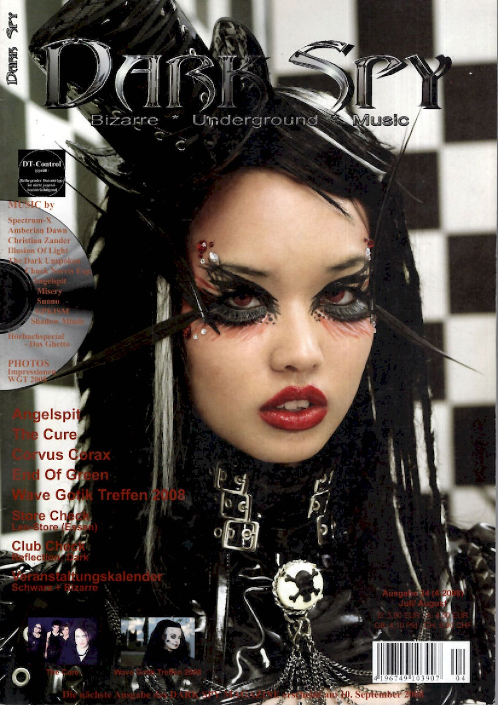 Dark Spy Magazin Deutschland 2008-04 Destroyx Angelspit Amberian Dawn #24 + Poster